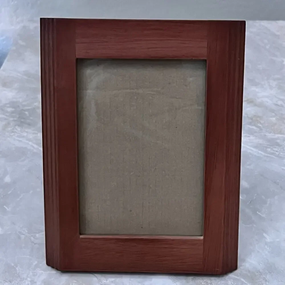 Rare Woods Picture Frame for 5x7 Photos Portrait Free Standing Brown Wood